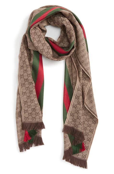 nordstrom gucci silk scarf|nwt authentic gucci silk scarf.